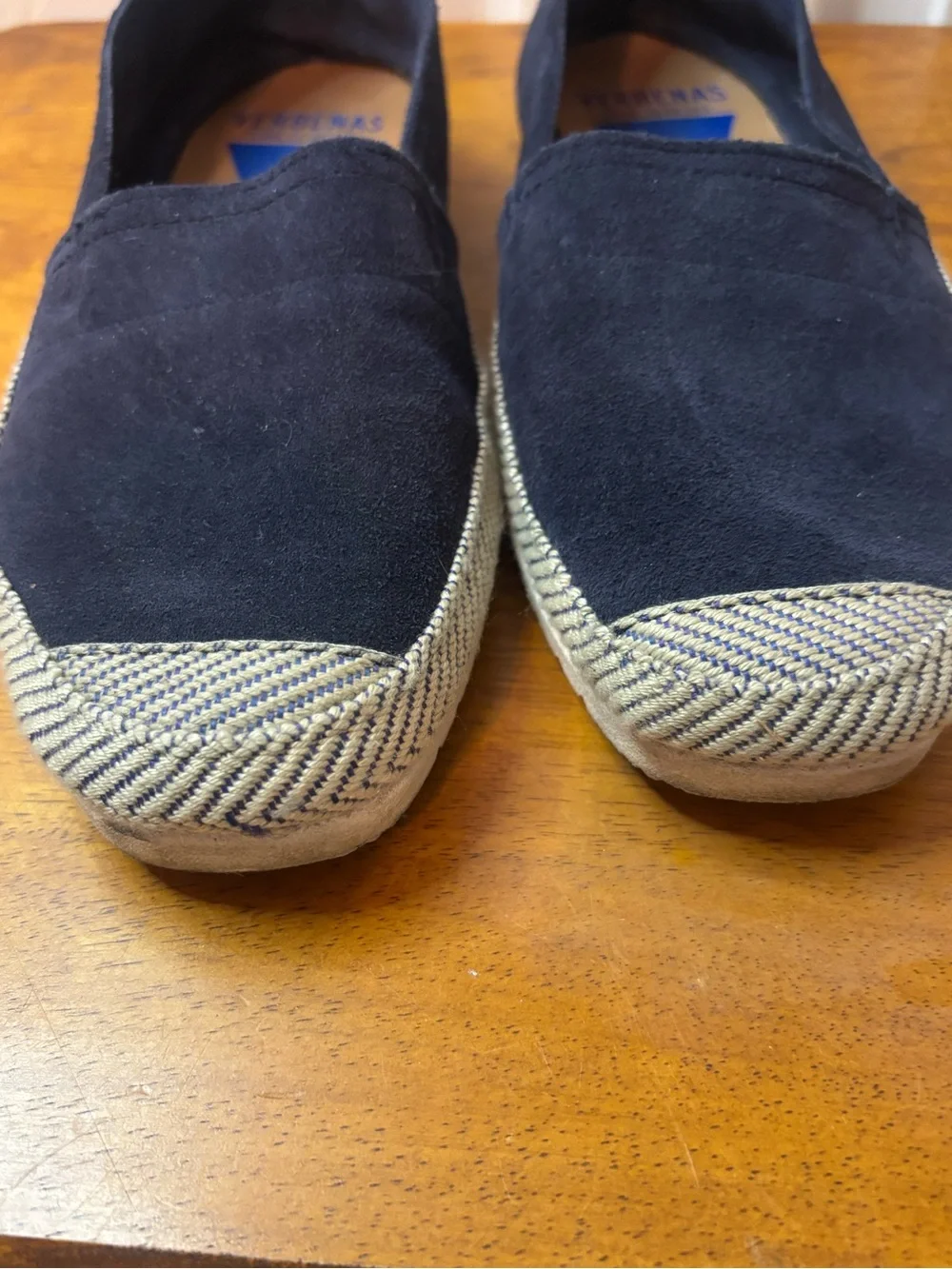 Women’s size 39 Verbenas Navy Suede Espadrille Flats